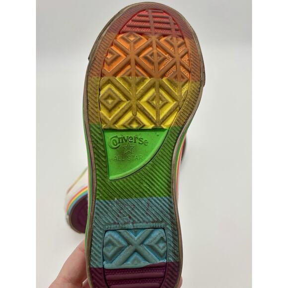 Converse Chuck Taylor All Stars White Rainbow Sole Womens Size 7 - Picture 9 of 16